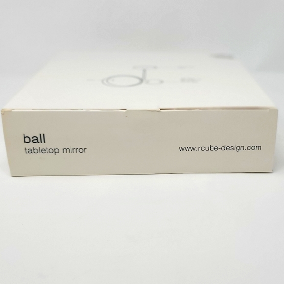 New in Box NIB RCube Ball Desk Mirror blue/blue/white Nordstrom Artsy Eclectic - Picture 12 of 12